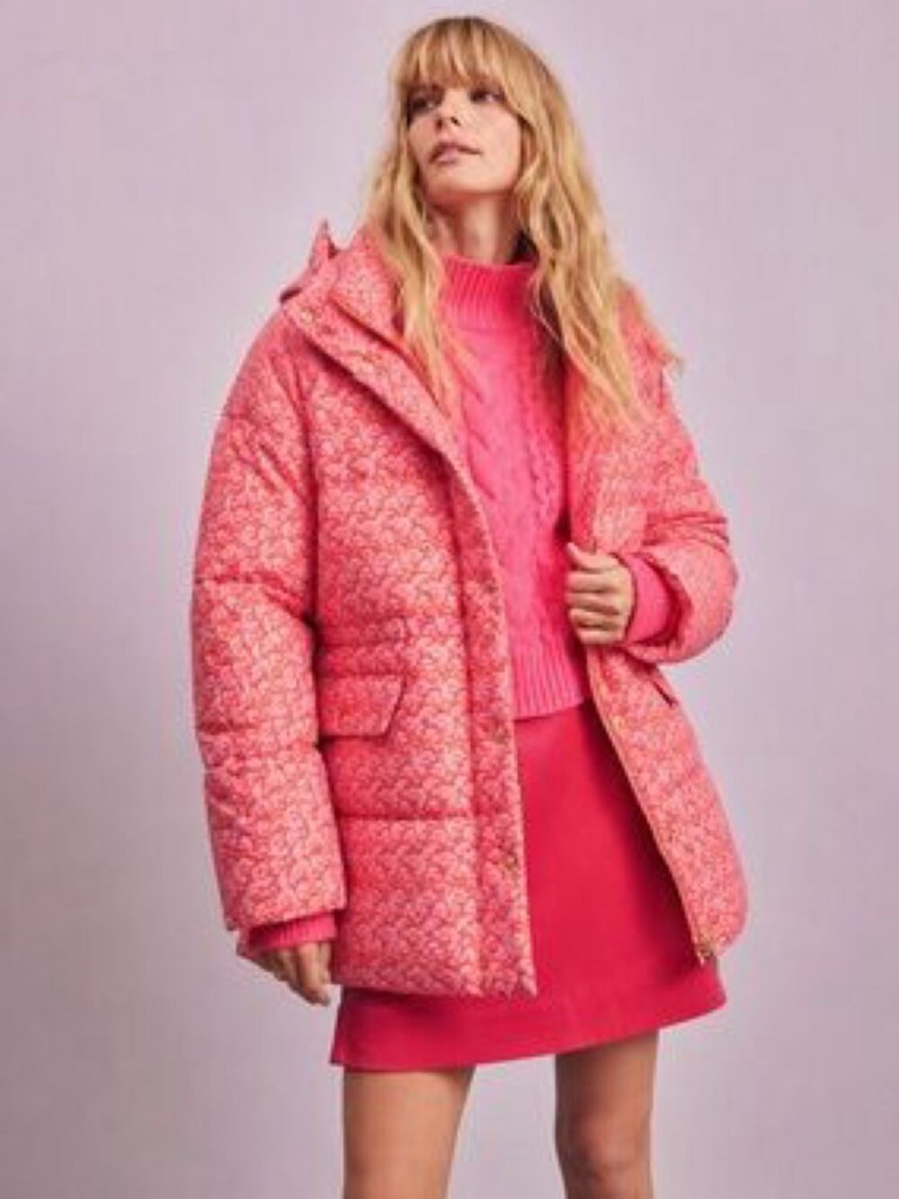 J. Crew Chateau Puffer Coat in Liberty Toutouayette